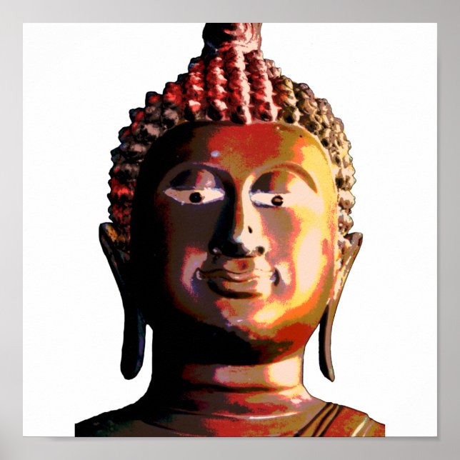 Black and white buddha poster (Front)