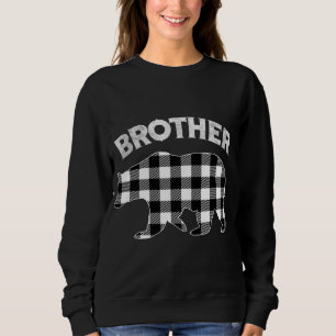 Black And White Buffalo Plaid Brother Bear Christm Sweatshirt