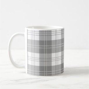 Black and White Buffalo Plaid Coffee Mug
