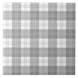 Black and White Buffalo Plaid Tile