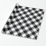 Black And White Buffalo Plaid Wrapping Paper<br><div class="desc">Rustic buffalo plaid wrapping paper in black and white.Perfect for  winter holiday gift wrapping!</div>