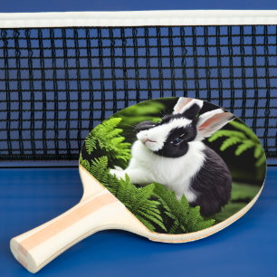 Black And White Bunny, Ping Pong Paddle
