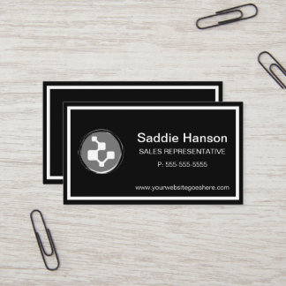 Black and White Business Card