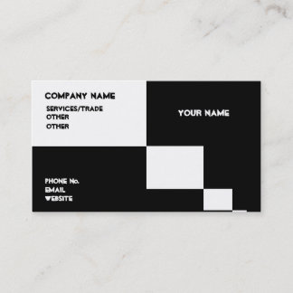 Black and White business card