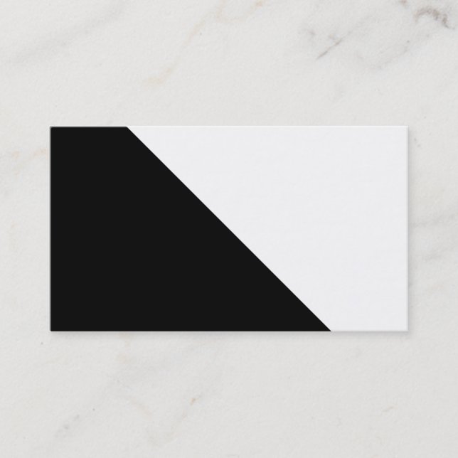 Black and White Business Card (Front)
