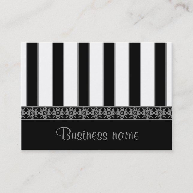 Black and white business card (Front)