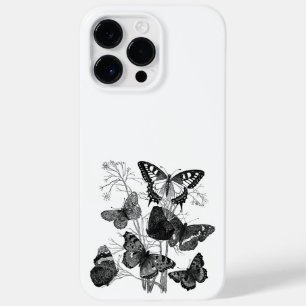 Black and White Butterflie Case-Mate iPhone 14 Pro Max Case