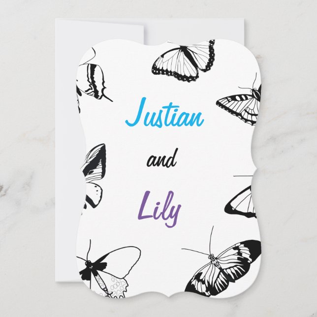 Black and White Butterflies (Front)