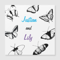 Black and White Butterflies