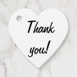 Black and White Butterflies Wedding Favour Tags