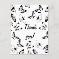 Black and White Butterflies Wedding