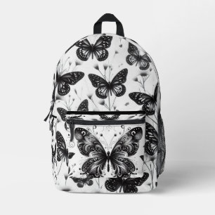 Black and White Butterfly Backpack