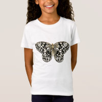 Black and white butterfly,coral pink background