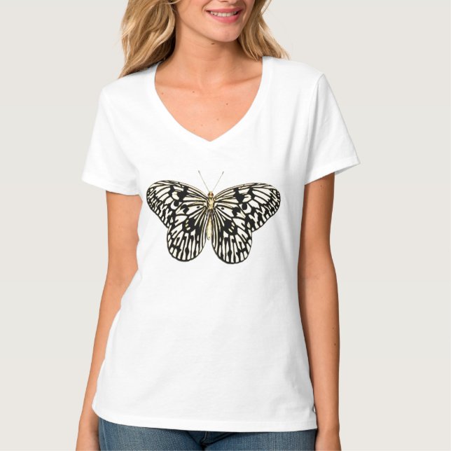 Black and white butterfly T-Shirt (Front)