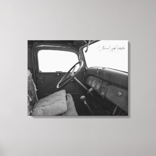 Black and White Cab Photo Print