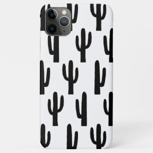 Black and white cactus. Modern cacti pattern Case-Mate iPhone Case