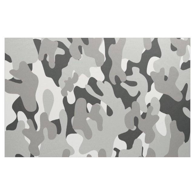 Black and White Camouflage Fabric (Yard)