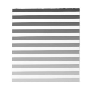 Black and white candy stripes notepad