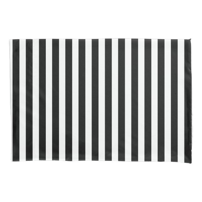 Black and white candy stripes pillowcase (Front)