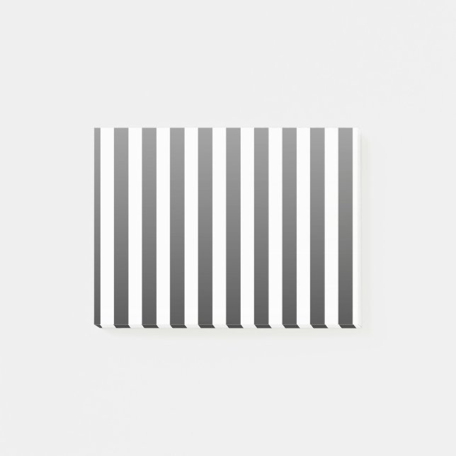Black and white candy stripes post-it notes (Front)
