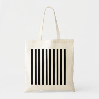 Black and white candy stripes tote bag