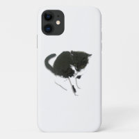 Black and White Cat Art