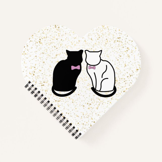 Black and White Cat Notebook (Front)