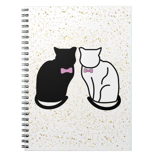 Black and White Cat Notebook (Front)