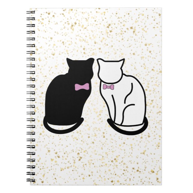 Black and White Cat Notebook (Front)