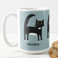 Black and White Cat Personalised