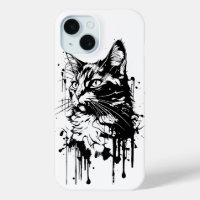 Black and White Cat Splash