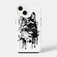 Black and White Cat Splash