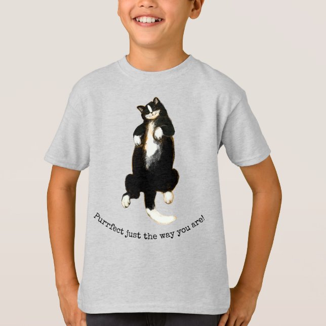 Black and white cat T-Shirt (Front)
