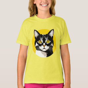 Black and White Cat T-Shirt
