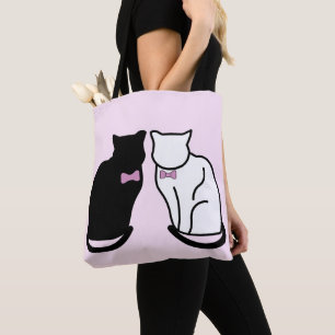Black and White Cat Tote Bag