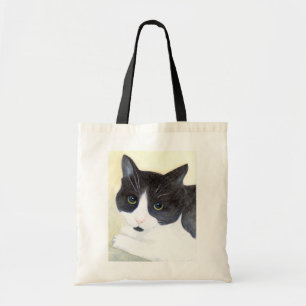 Black and White Cat Tote Bag