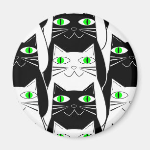 Black and White Cats Magnet