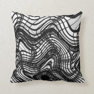 Black And White Ceiling Wavy, 2016   SVP Images Cushion
