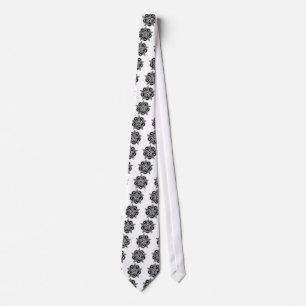Black And White Celtic Knot Tie
