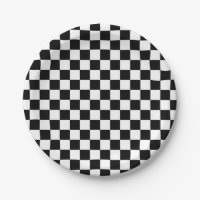 Black and White Checked Pattern
