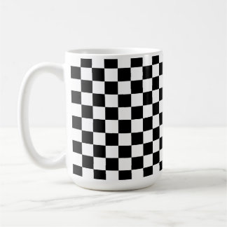 Black and White Checkerboard Coffee Mug