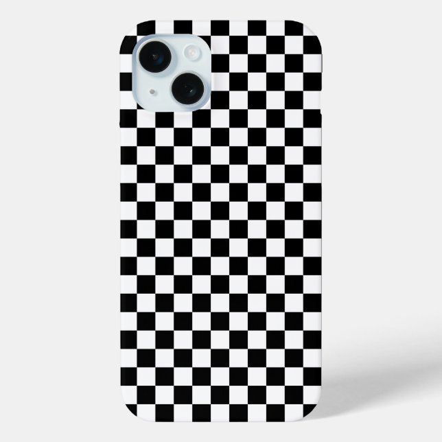 Black and white checkerboard pattern  Case-Mate iPhone case (Back)