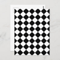 Black And White Chequerboard Chequered Flag Design