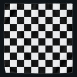 Black and White Chequered Board Bandanna<br><div class="desc">This cute bandanna is the perfect accessory for you,  your child or your favourite dog.</div>