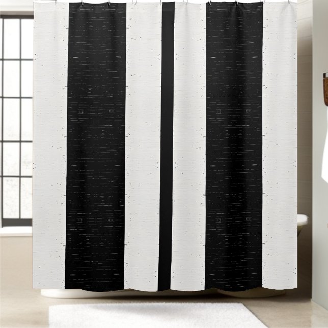 Black and White Chequered Shower Curtain Style 2 (Creator Uploaded)