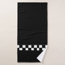 Black and White Chequered Splatter Effect