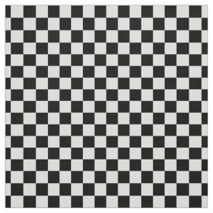 Black and White Chess board pattern Fabric