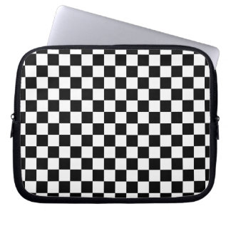Black and White Chess Digital Print Laptop Sleeve
