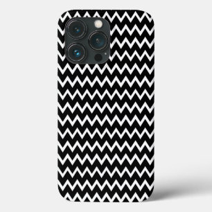 Black And White Chevron iPhone 13 Pro Case