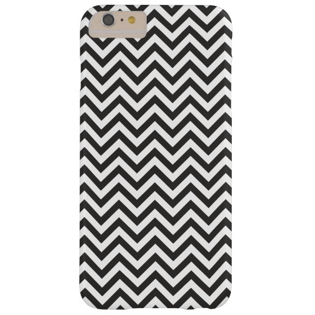 Black and White Chevron Case-Mate iPhone Case (Back)